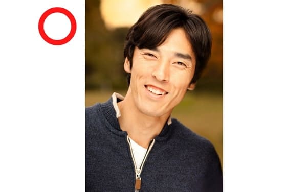 笑顔の男性プロフィール写真