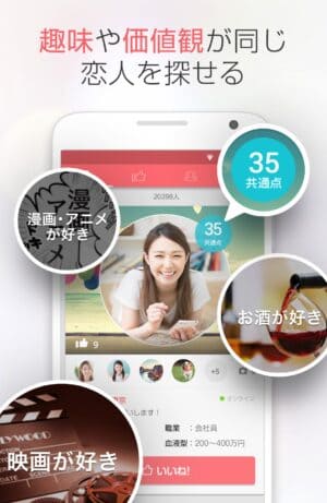 withは内面重視アプリ
